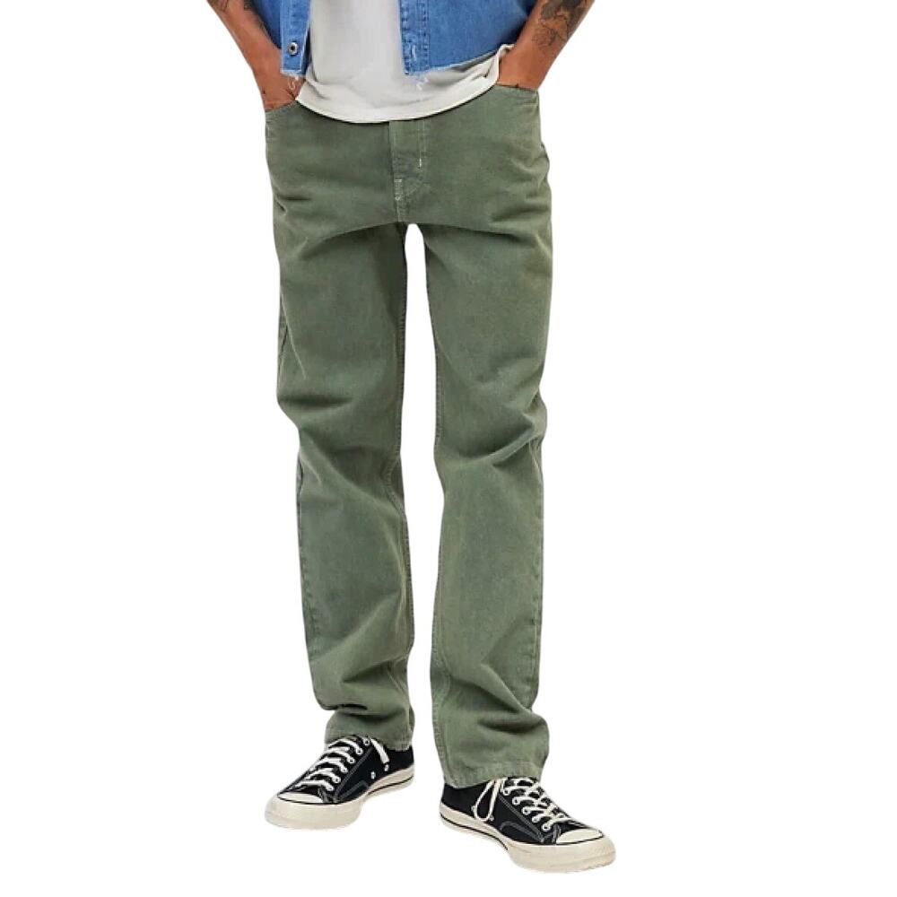 Urban Outfitters BDG Men's Green Overdyed Vintage Slim Fit Jeans 32 x 32